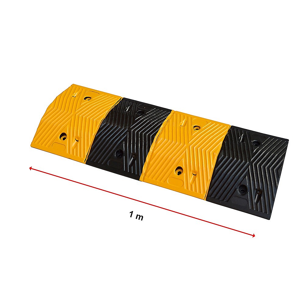 Gardening Accessories: Pair of 1m Long 60T Load Rubber Speed Bump Hump Modular Speed Humps Road Hump