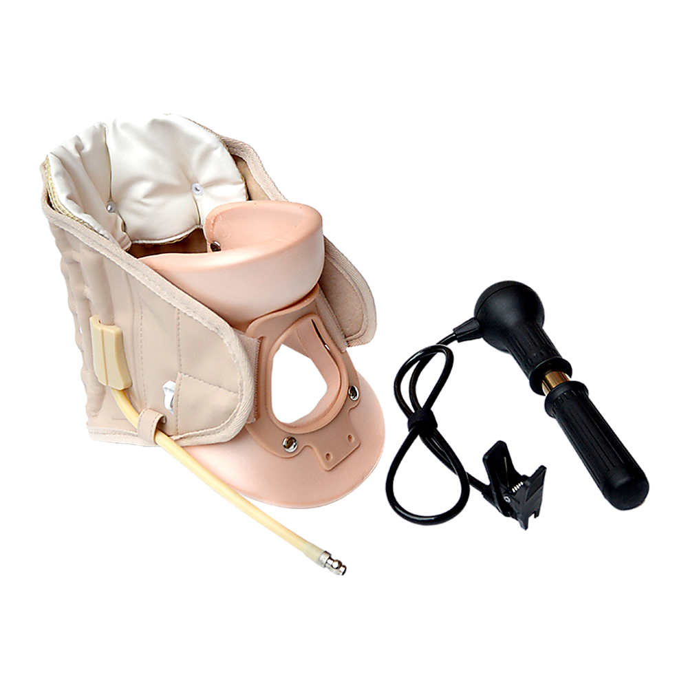 Supports & Braces: Neck Traction Air Decompression Support Brace Cervical Collar Hand Pump