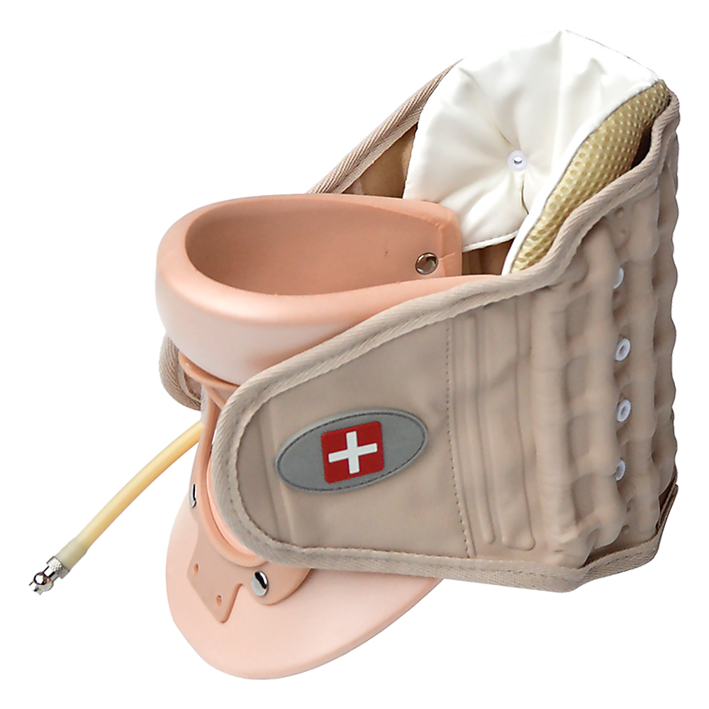 Supports & Braces: Neck Traction Air Decompression Support Brace Cervical Collar Hand Pump