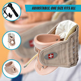 Supports & Braces: Neck Traction Air Decompression Support Brace Cervical Collar Hand Pump