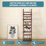 Bookcases & Shelves: 5 Tier Wooden Ladder Shelf Stand Storage Book Shelves Shelving Display Rack