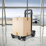 Utility Trolleys: Portable Cart Folding Dolly Push Truck Hand Collapsible Trolley Luggage 70Kg