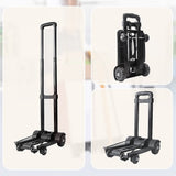 Utility Trolleys: Portable Cart Folding Dolly Push Truck Hand Collapsible Trolley Luggage 70Kg
