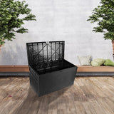 Gardening Accessories: Patio Deck Box Outdoor Storage Plastic Bench Box 450 Litre