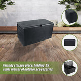 Gardening Accessories: Patio Deck Box Outdoor Storage Plastic Bench Box 450 Litre