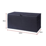 Gardening Accessories: Patio Deck Box Outdoor Storage Plastic Bench Box 450 Litre