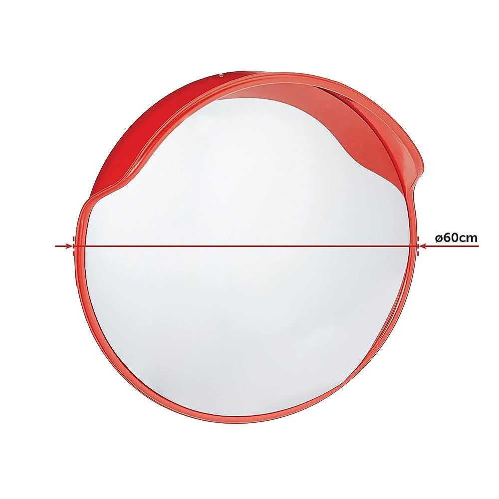 Traffic Control & Parking Tools: 60cm Round Convex Mirror Blind Spot Safety Traffic Driveway Shop Wide Angle