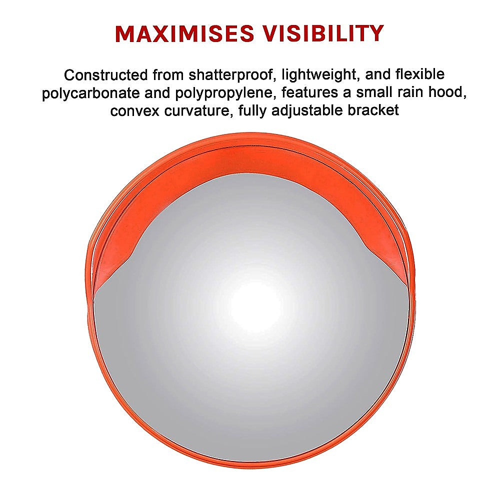 Traffic Control & Parking Tools: 60cm Round Convex Mirror Blind Spot Safety Traffic Driveway Shop Wide Angle