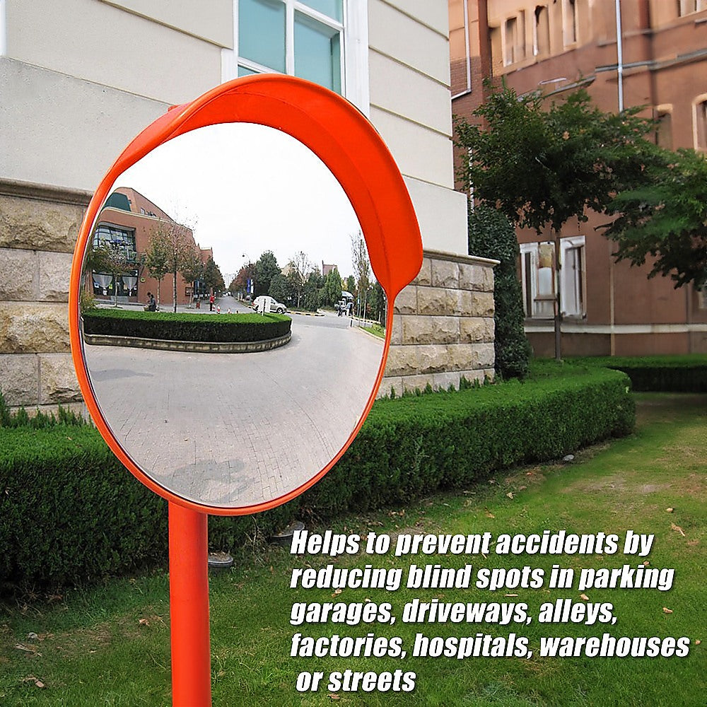 Traffic Control & Parking Tools: 60cm Round Convex Mirror Blind Spot Safety Traffic Driveway Shop Wide Angle