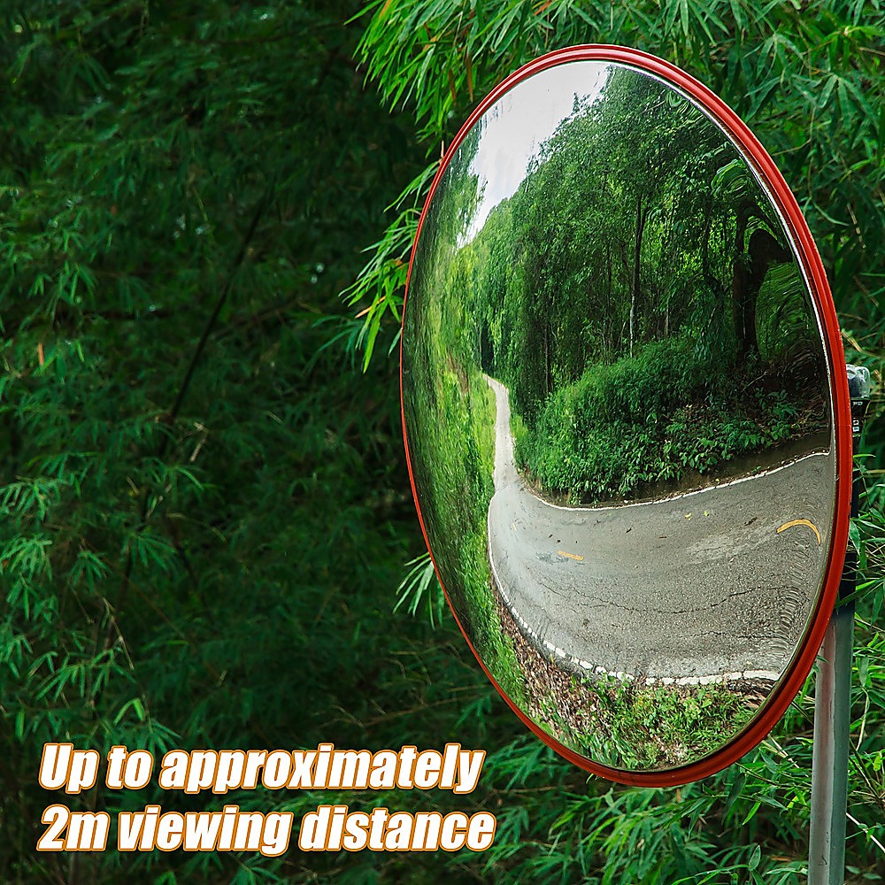 Traffic Control & Parking Tools: 60cm Wide Angle Security Curved Convex Road Safety Mirror Traffic Driveway