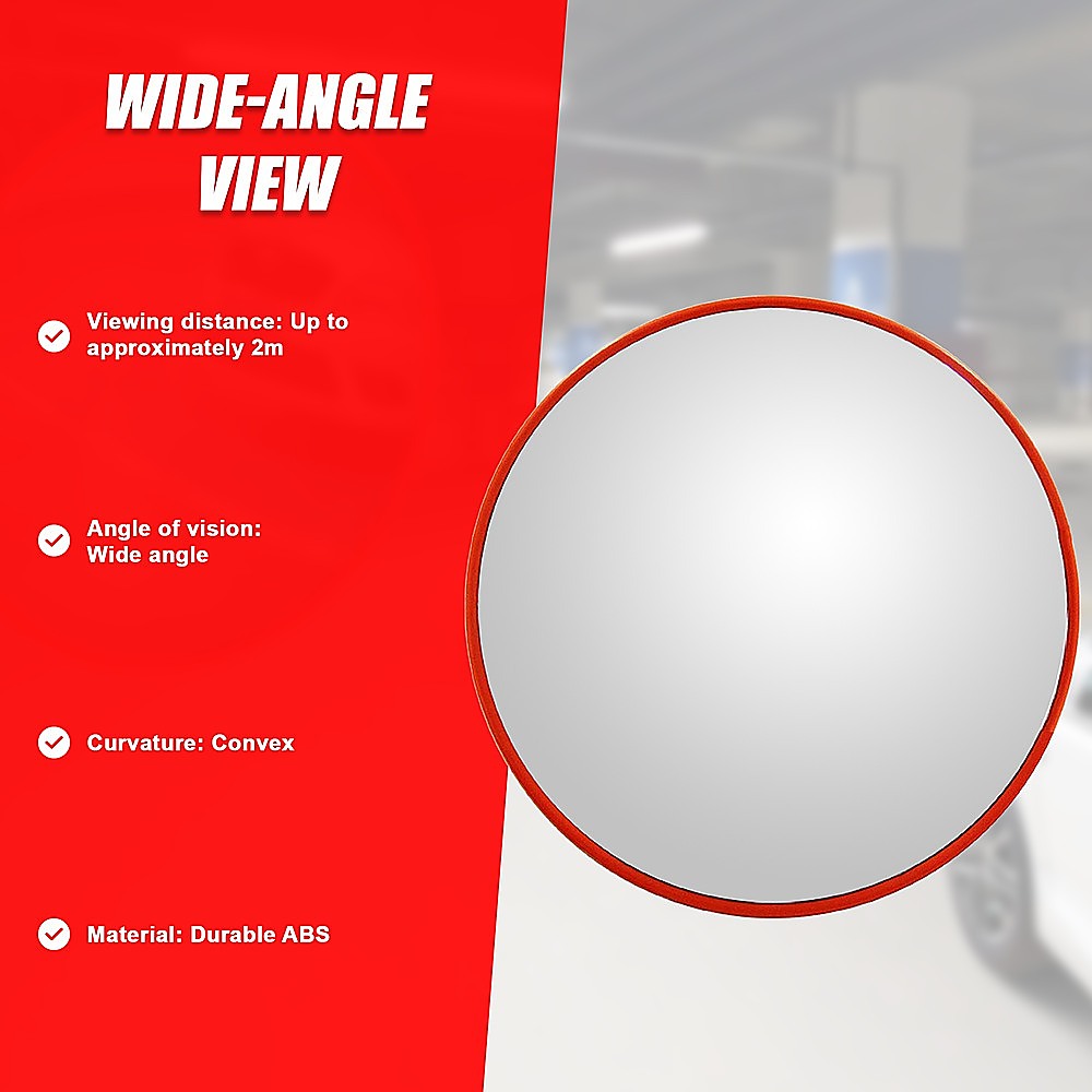 Traffic Control & Parking Tools: 60cm Wide Angle Security Curved Convex Road Safety Mirror Traffic Driveway