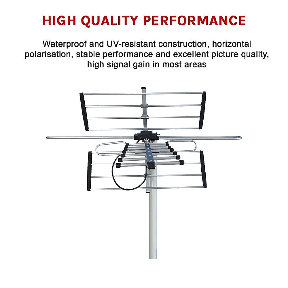 TVs & Accessories: Digital TV Outdoor Antenna Aerial UHF VHF FM Signal Booster HD