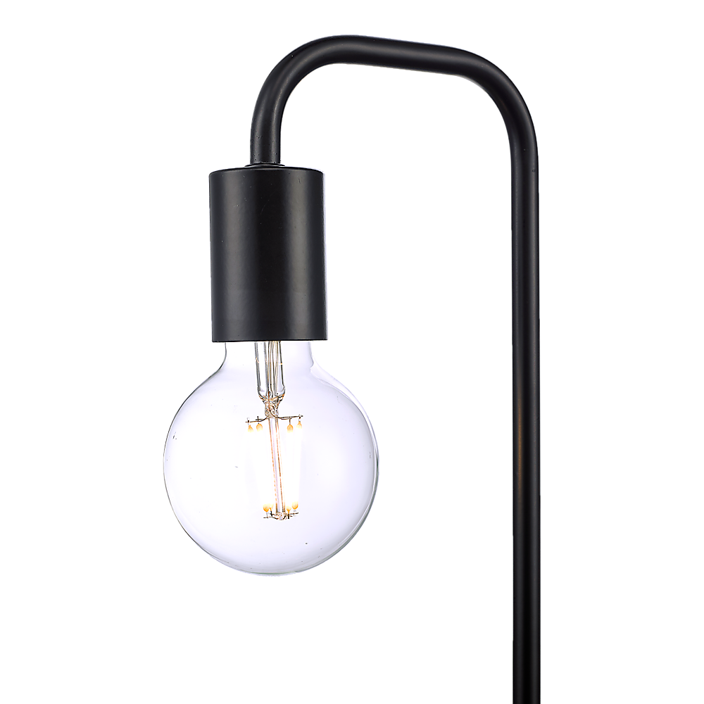 Table Lamps: Modern Table lamp Desk Light Timber Base Bedside Bedroom Black