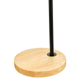 Table Lamps: Modern Table lamp Desk Light Timber Base Bedside Bedroom Black