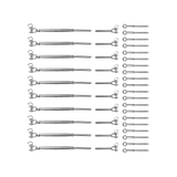 Hardware Hooks: Stainless Steel Wire Rope DIY Balustrade Kit Jaw/Swage Fork Turnbuckle - 10 pack