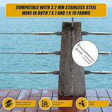 Hardware Hooks: Stainless Steel Wire Rope DIY Balustrade Kit Jaw/Swage Fork Turnbuckle - 10 pack
