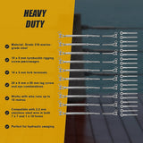 Hardware Hooks: Stainless Steel Wire Rope DIY Balustrade Kit Jaw/Swage Fork Turnbuckle - 10 pack