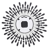 Clocks: Large Modern 3D Crystal Wall Clock Luxury Art Metal Round Home Decor