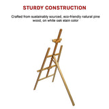 Arts & Crafts: Pine Wood Easel Artist Art Display Painting Shop Tripod Stand Wedding