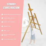 Arts & Crafts: Pine Wood Easel Artist Art Display Painting Shop Tripod Stand Wedding