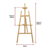 Arts & Crafts: Pine Wood Easel Artist Art Display Painting Shop Tripod Stand Wedding