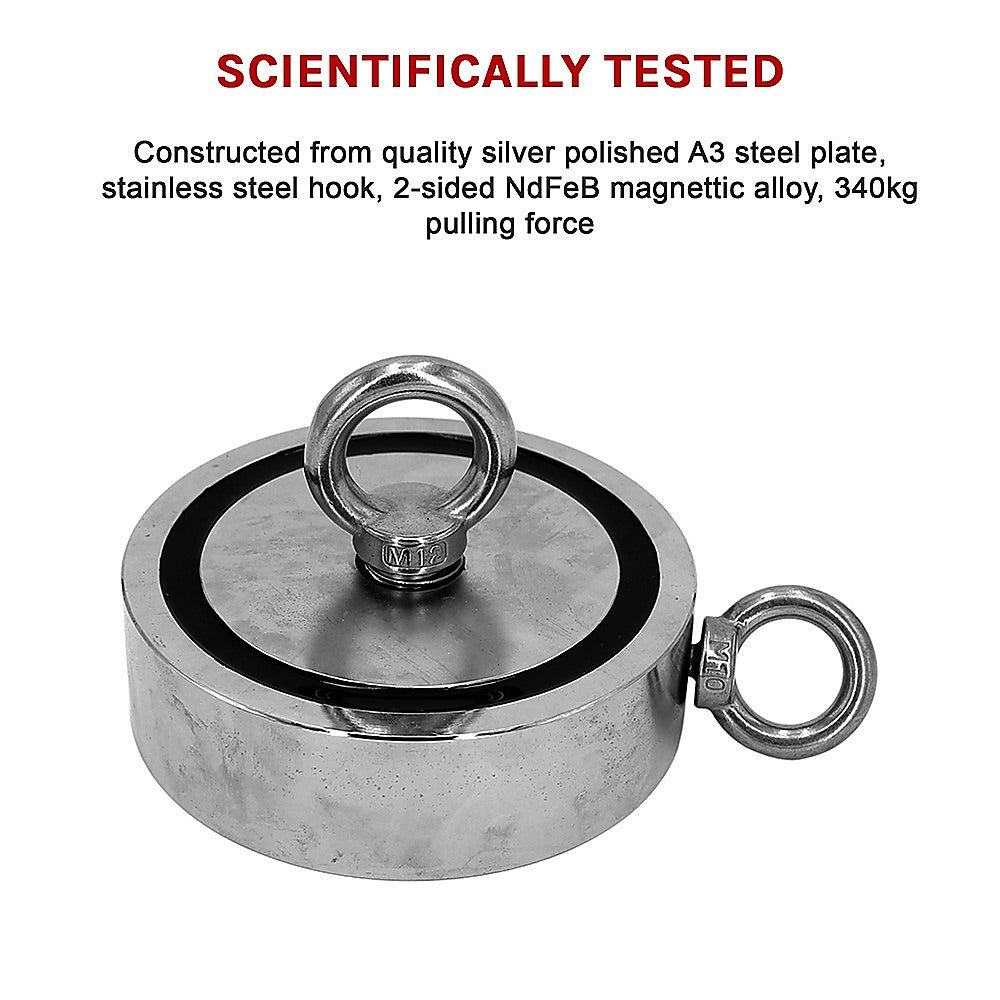 Fishing Tackle: 340Kg Salvage Strong Recovery Magnet Neodymium Hook Treasure Hunting Fishing
