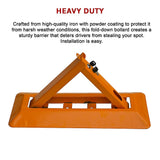 Masonry Tools: Fold Down Vehicle Security Car Parking Spot Lock Safety Bollard Barrier