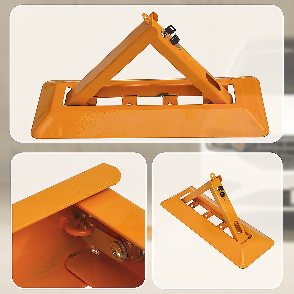 Masonry Tools: Fold Down Vehicle Security Car Parking Spot Lock Safety Bollard Barrier