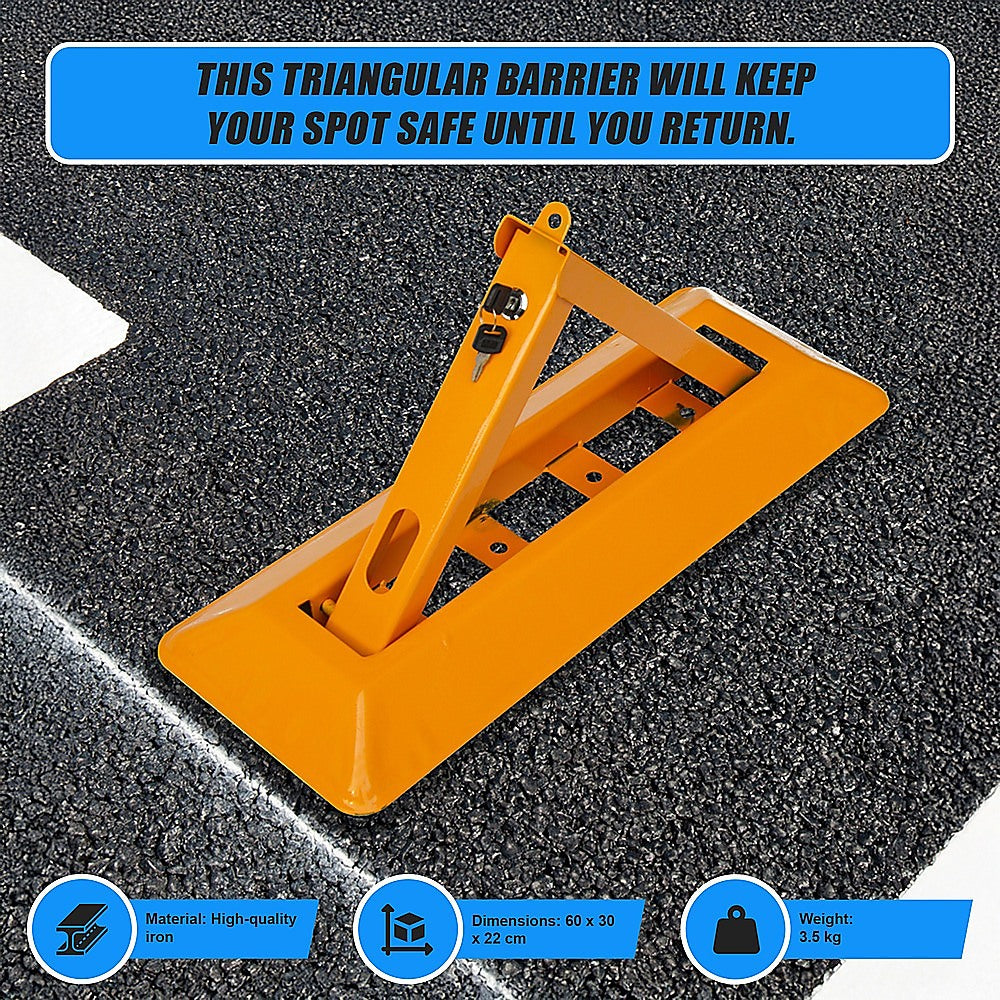 Masonry Tools: Fold Down Vehicle Security Car Parking Spot Lock Safety Bollard Barrier