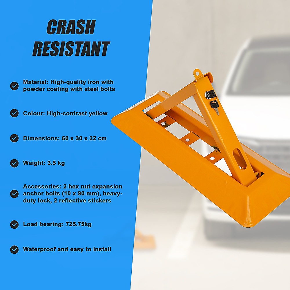 Masonry Tools: Fold Down Vehicle Security Car Parking Spot Lock Safety Bollard Barrier