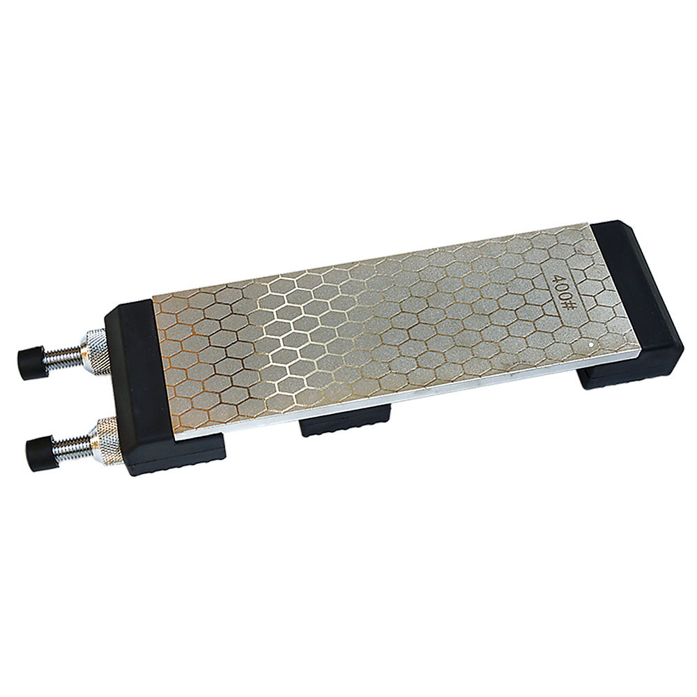 Kitchen Utensils: Double-Sided Diamond Knife Sharpeners Sharpening Stone W/ Stone Holder