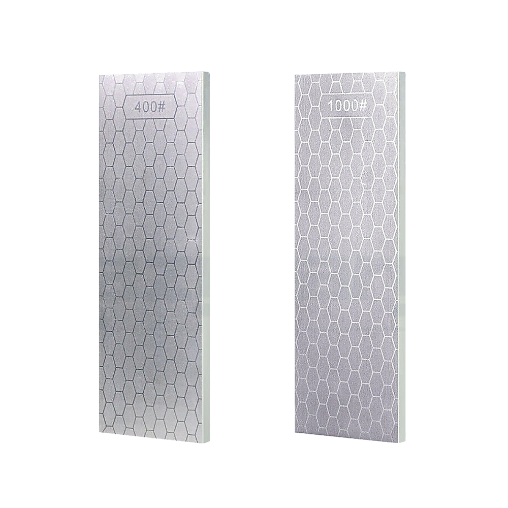 Kitchen Utensils: Double-Sided Diamond Knife Sharpeners Sharpening Stone W/ Stone Holder