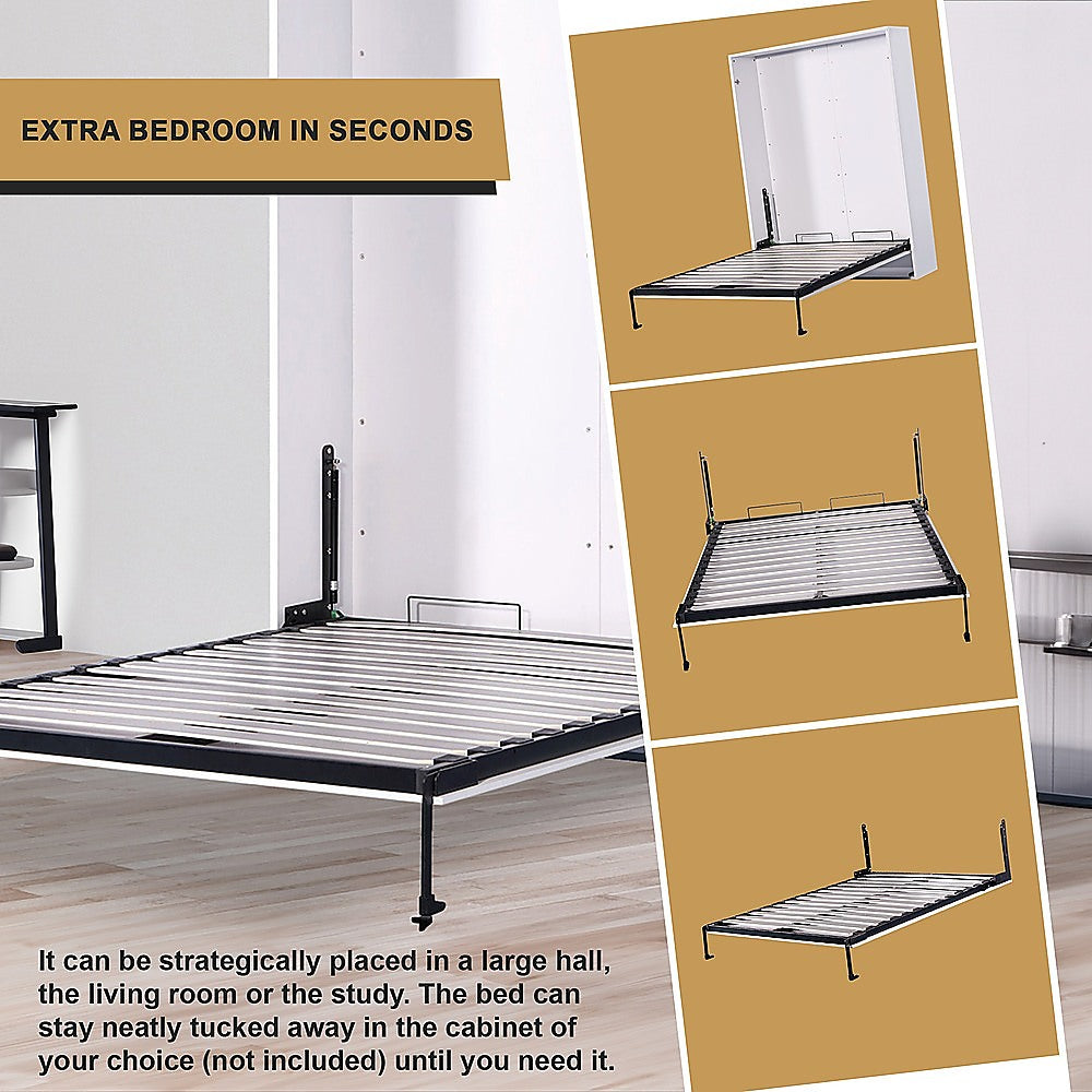 Beds & Bed Frames: Palermo Double Size Wall Bed Mechanism Hardware Kit Diamond Edition
