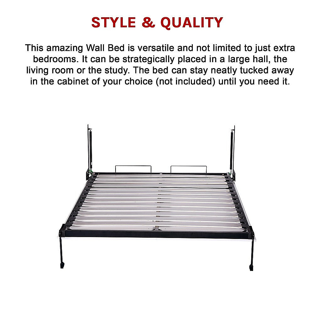 Beds & Bed Frames: Palermo Double Size Wall Bed Mechanism Hardware Kit Diamond Edition