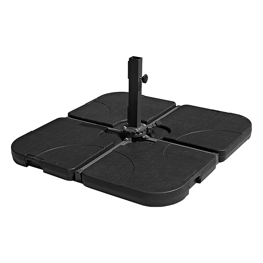 Umbrellas & Sunshades: Outdoor Patio 4-Piece Cantilever Offset 3M Umbrella Base Stand Weight Water Sand