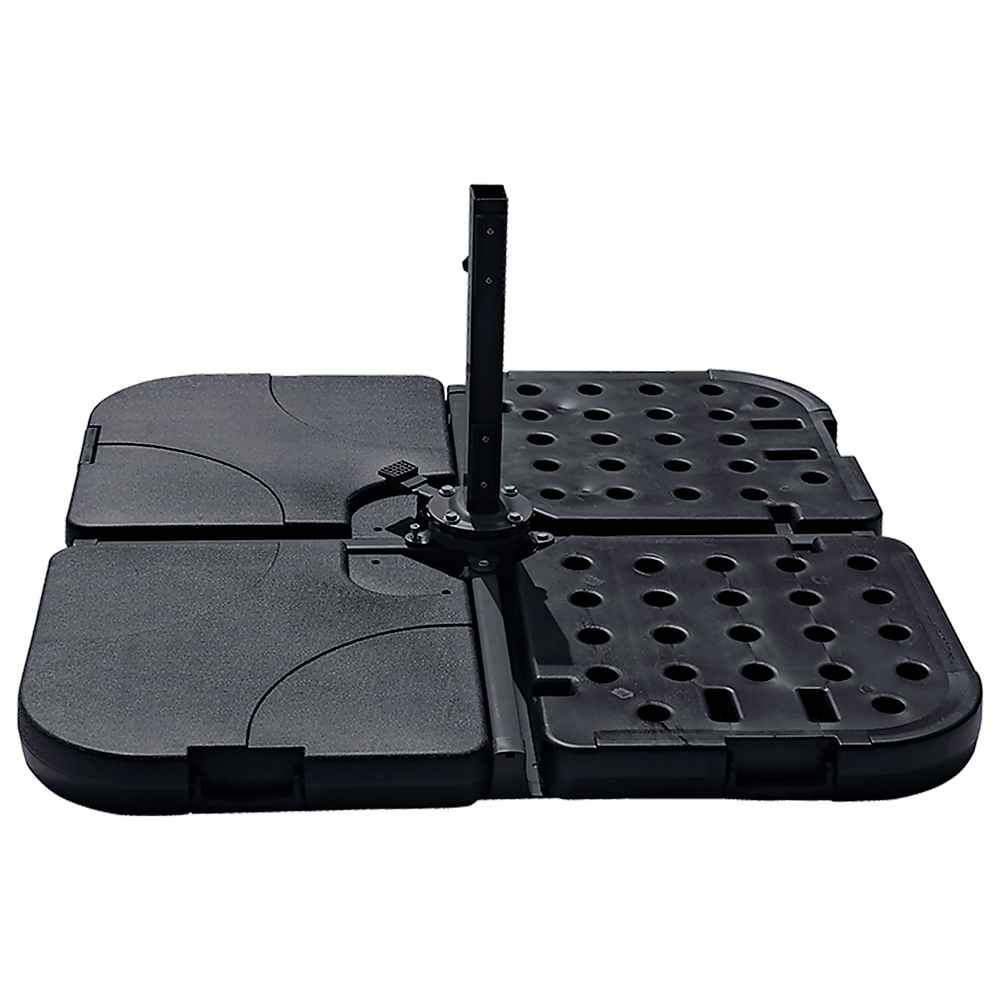 Umbrellas & Sunshades: Outdoor Patio 4-Piece Cantilever Offset 3M Umbrella Base Stand Weight Water Sand
