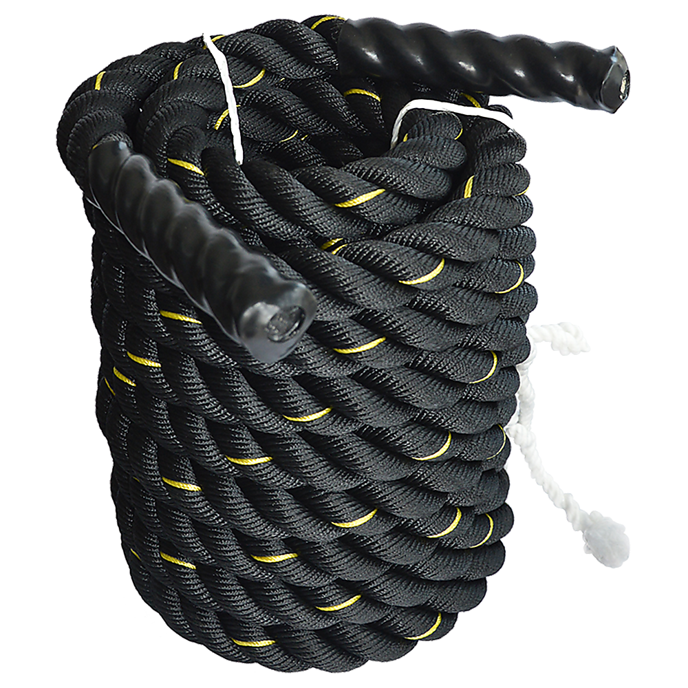 Gym Equipment & Accessories: Battle Rope Dia 3.8cm x 9M length Poly Exercise Workout Strength Training