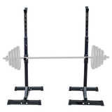 Gym Equipment & Accessories: Adjustable Squat Rack Pair Steel Barbell Bench Press Stands Gym Home
