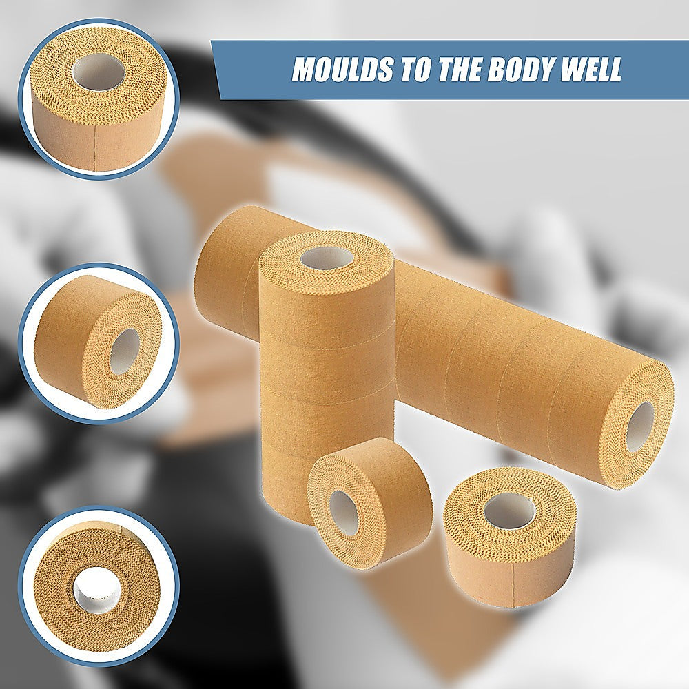 Supports & Braces: Premium Rigid Sports Strapping Tape - 16 Rolls x 38mm x 13.7m