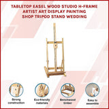 Arts & Crafts: Tabletop Easel Wood Studio H-Frame Artist Art Display Painting Shop Tripod Stand Wedding