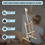 Arts & Crafts: Tabletop Easel Wood Studio H-Frame Artist Art Display Painting Shop Tripod Stand Wedding