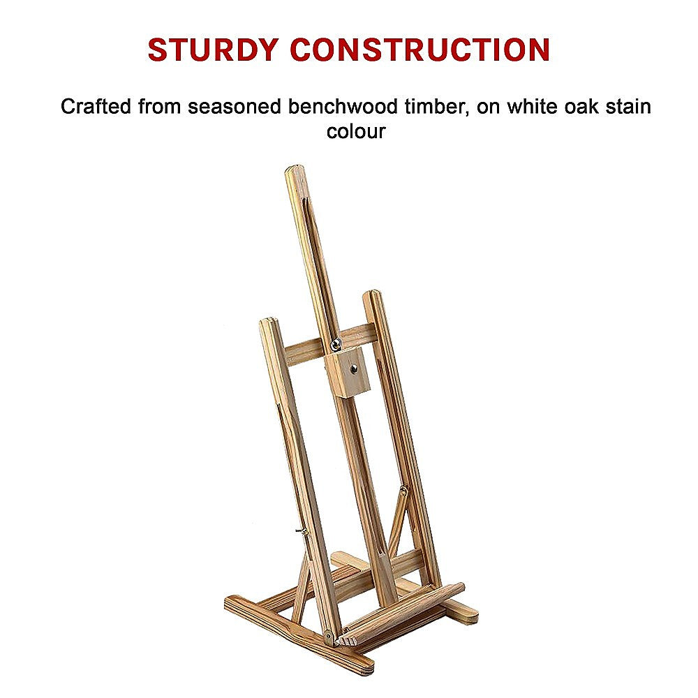 Arts & Crafts: Tabletop Easel Wood Studio H-Frame Artist Art Display Painting Shop Tripod Stand Wedding