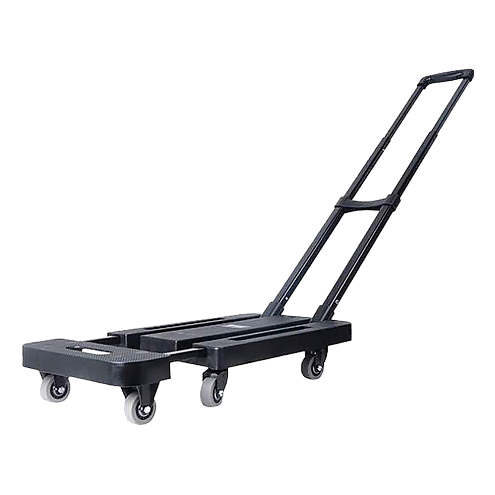 Utility Trolleys: Foldable Hand Flatbed Trolley Cart 6 x 360 Degree Rotating Wheels with Maximum Load 200Kg