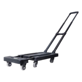 Utility Trolleys: Foldable Hand Flatbed Trolley Cart 6 x 360 Degree Rotating Wheels with Maximum Load 200Kg