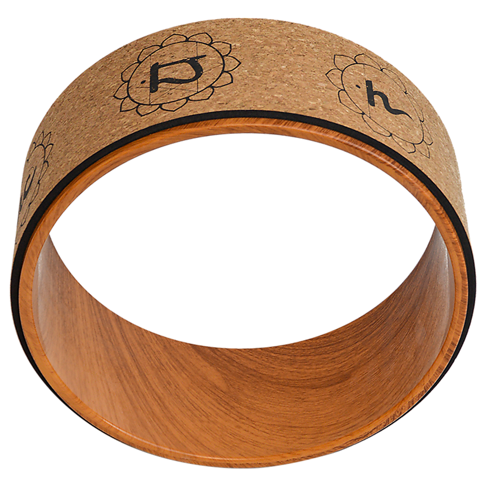 Yoga & Pilates: Yoga Pilates Wheel Cork Circle Prop Back Chest Hips Abdomen Stretch Roller