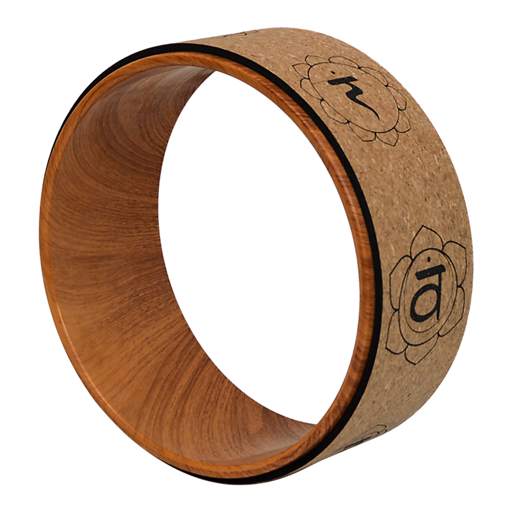 Yoga & Pilates: Yoga Pilates Wheel Cork Circle Prop Back Chest Hips Abdomen Stretch Roller
