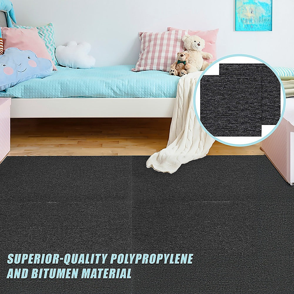 Flooring: 5m2 Box of Premium Carpet Tiles Commercial Domestic Office Heavy Use Flooring Charcoal