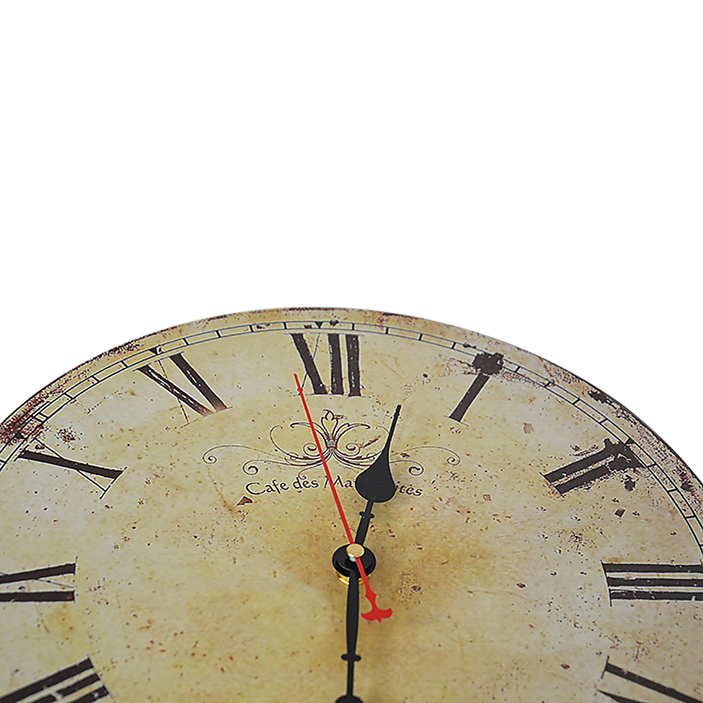 Clocks: Large Vintage Wall Clock Kitchen Office Retro Timepiece