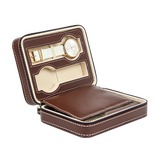 Arts & Crafts: 4 Watch Box Display Travel Case PU Leather