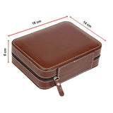 Arts & Crafts: 4 Watch Box Display Travel Case PU Leather